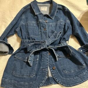 Belted Denim Jacket